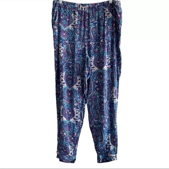 Splendid Cropped Pants MSRP $138 Lightweight Button Keyhole Ankle Cropped XL - Picture 1 of 7